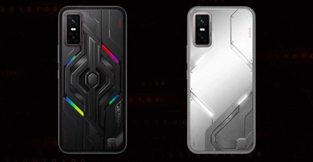Infinix 5G GT 30 Pro स्मार्टफोन डार्क फ्लेयर कलर में, शानदार डिजाइन और हाई-परफॉर्मेंस फीचर्स के साथ
